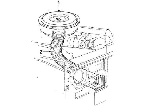 1987 Ford F-250 Air Intake Diagram 5 - Thumbnail