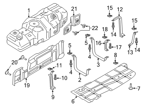 2022 Ford F-350 Super Duty Fuel System Components Diagram 3 - Thumbnail