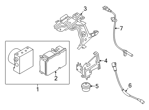 2017 Ford Transit-150 ABS Components Diagram