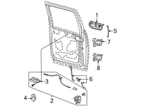 2002 Ford F-150 Door Diagram 7 - Thumbnail