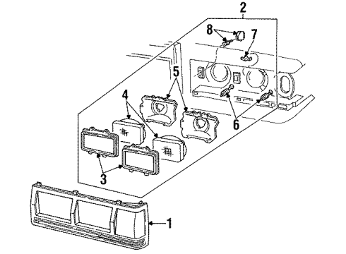 1984 Lincoln Continental Headlamps Diagram