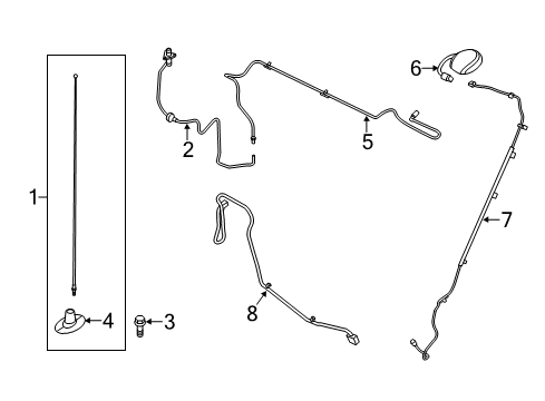 2013 Ford F-250 Super Duty Antenna & Radio Diagram