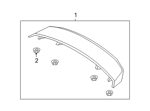 2012 Ford Mustang Rear Spoiler Diagram