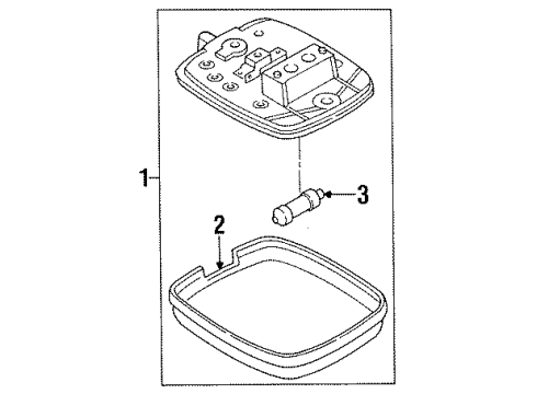 1994 Ford Aspire Interior Lamps Diagram 2 - Thumbnail