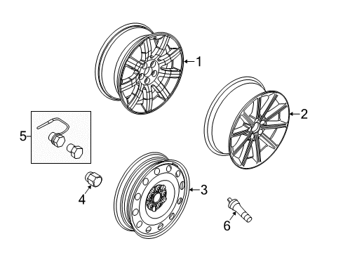 2019 Ford Flex Wheels Diagram
