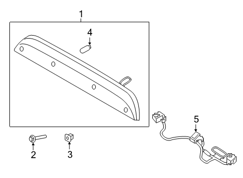 2019 Ford Ranger High Mount Lamps Diagram