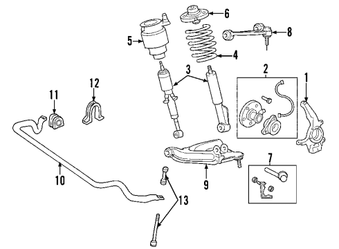 2004 Ford Expedition Front Suspension Components Diagram