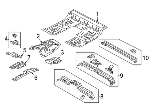2024 Ford F-150 Floor Diagram 4 - Thumbnail