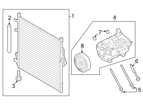 2024 Ford Bronco A/C Compressor Diagram