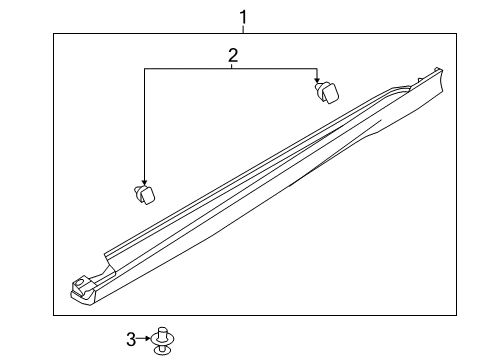 2012 Ford Focus Exterior Trim - Pillars Diagram 2 - Thumbnail