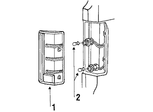 1988 Ford Ranger Combination Lamps Diagram