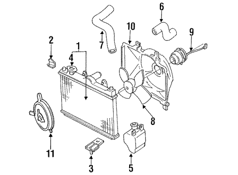 1991 Mercury Capri Cooling Fan Diagram