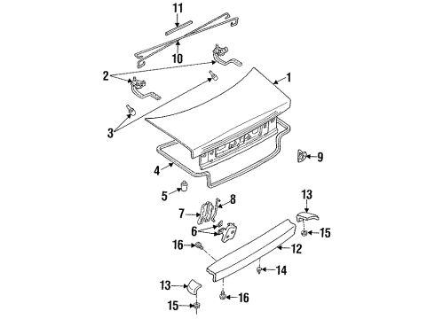 1995 Ford Escort Trunk Diagram