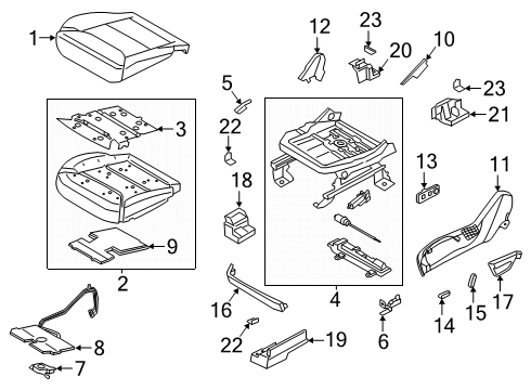 2024 Ford Explorer Power Seats Diagram