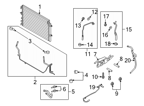 2019 Lincoln Nautilus Oil Inlet Tube Diagram for K2GZ-7A031-A