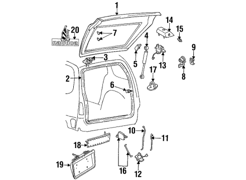 1994 Mercury Villager Ball Stud Diagram for F3XY-1241836-A