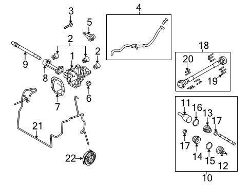 2011 Ford F-150 Front Axle & Carrier Diagram 2 - Thumbnail
