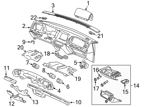 2003 Mercury Grand Marquis Instrument Panel Diagram