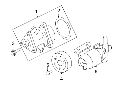 2009 Mercury Mariner Water Pump Diagram 2 - Thumbnail