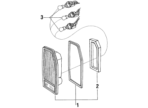 1984 Mercury Grand Marquis Tail Lamps Diagram 2 - Thumbnail