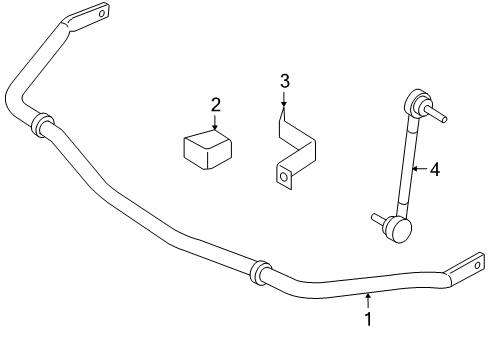 2006 Ford Mustang Stabilizer Bar & Components Diagram
