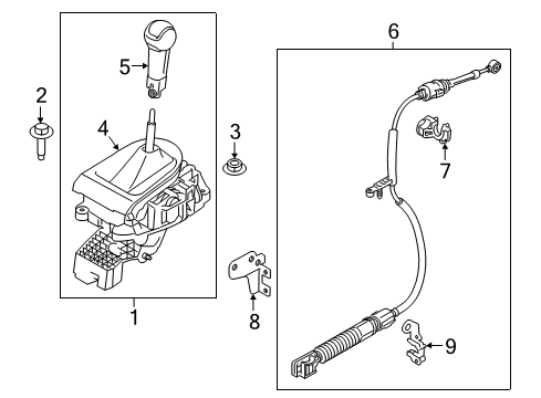 2016 Ford Mustang Shifter Housing Diagram
