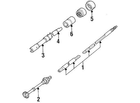 1990 Ford Bronco Housing & Components Diagram