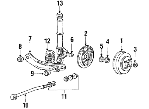 1988 Ford Escort Rear Brakes Diagram