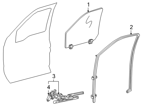 2001 Ford Excursion Front Door Diagram