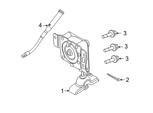 2009 Mercury Mariner Spare Tire Carrier Diagram 2 - Thumbnail