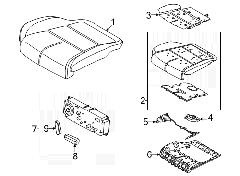 2025 Lincoln Navigator Front Seat Components Diagram 4 - Thumbnail