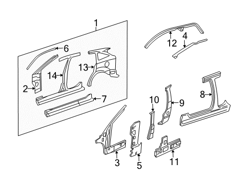 2002 Ford Focus Rocker Panel Diagram 2 - Thumbnail