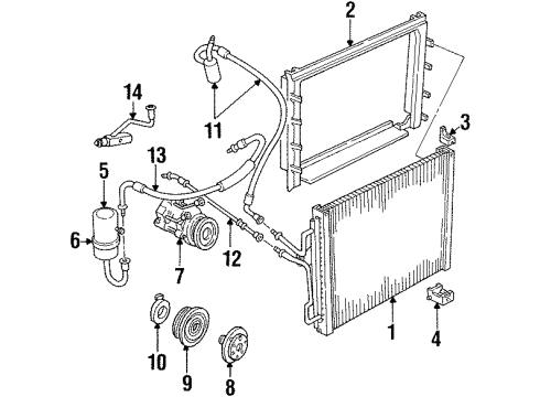 1994 Mercury Grand Marquis A/C Compressor Diagram