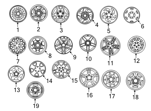 1997 Ford F-250 Wheels Diagram