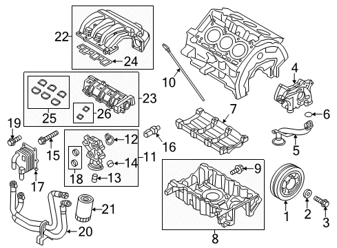 2017 Ford Police Interceptor Utility Engine Parts Diagram 2 - Thumbnail