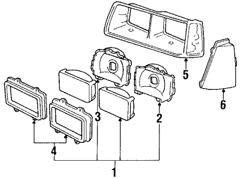 1985 Ford Thunderbird Front Lamps Diagram