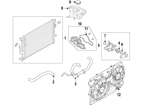 2013 Lincoln MKZ Cooling System Diagram