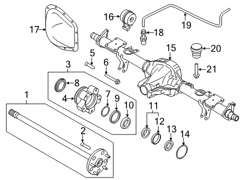 2017 Ford Transit-150 Rear Axle Diagram 3 - Thumbnail