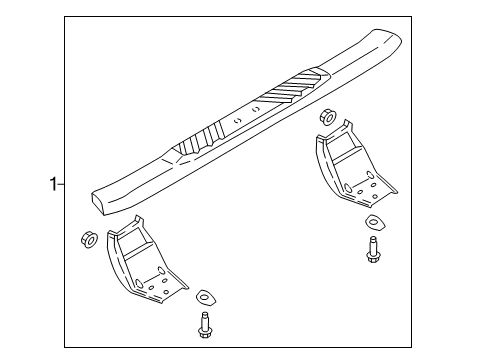 2019 Ford F-250 Super Duty Running Board Diagram 11 - Thumbnail