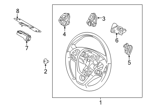 2018 Lincoln MKT Module Bracket Diagram for DE9Z-19A435-A