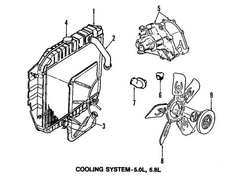 1993 Ford Bronco Cooling Fan Diagram