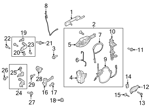 2022 Ford F-150 Lightning Front Door Diagram