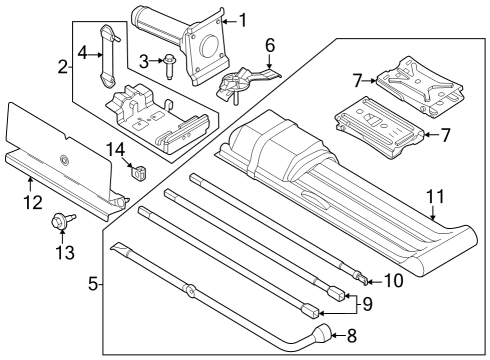 2024 Ford F-350 Super Duty Jack & Components Diagram 4 - Thumbnail