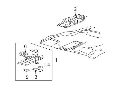 2004 Mercury Monterey Overhead Console Diagram