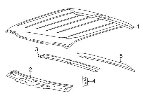 2019 Ford F-150 Roof & Components Diagram 7 - Thumbnail