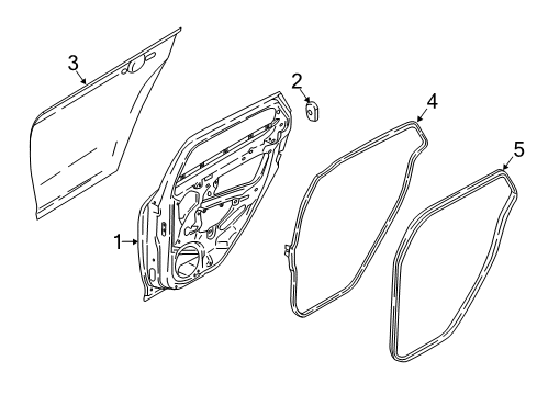 2016 Ford Focus Door & Components Diagram 5 - Thumbnail