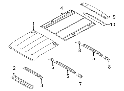 2025 Ford Transit-350 HD Roof & Components Diagram 3 - Thumbnail