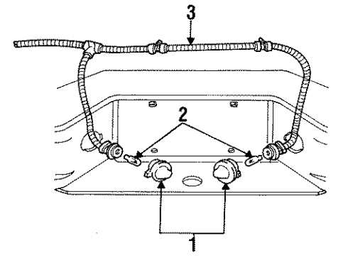 1991 Ford Explorer License Lamps Diagram