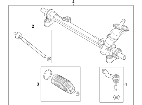 2024 Ford Mustang Mach-E Steering Gear & Linkage Diagram 2 - Thumbnail