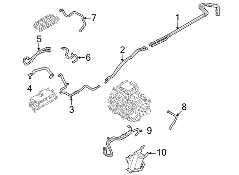 2024 Ford E-Transit Inverter Cooling Components Diagram